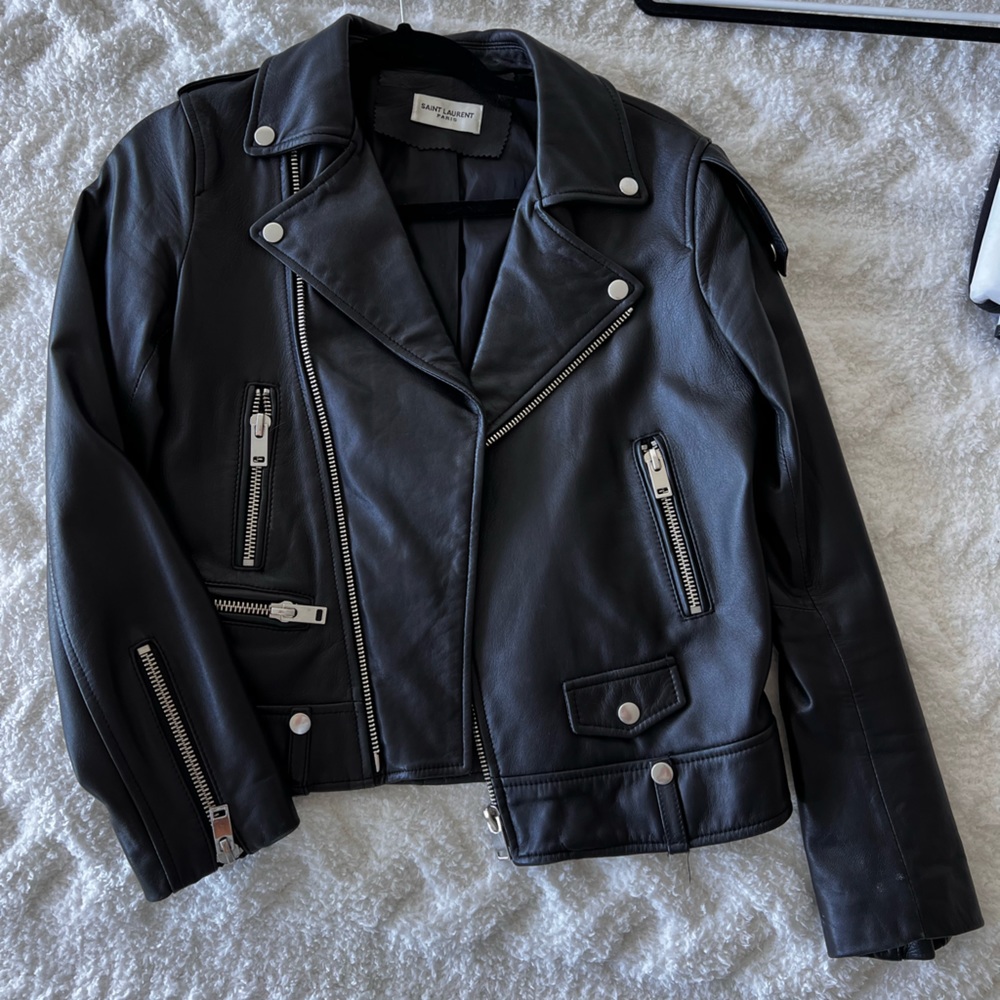 Leather jacket YSL